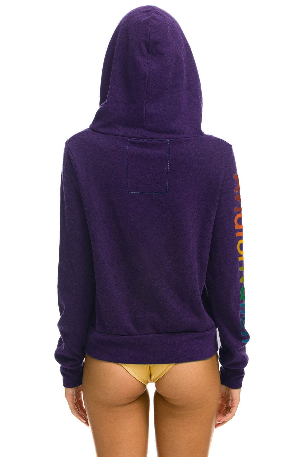 Retro AVIATOR NATION VENICE HOODIE - DEEP PURPLE