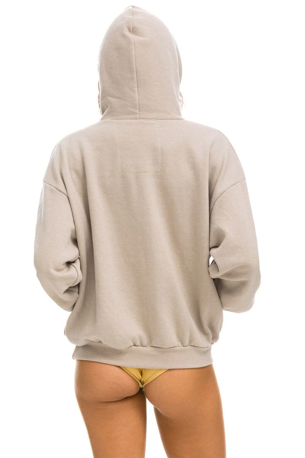 Retro AVIATOR NATION ASPEN RELAXED PULLOVER HOODIE - SAND