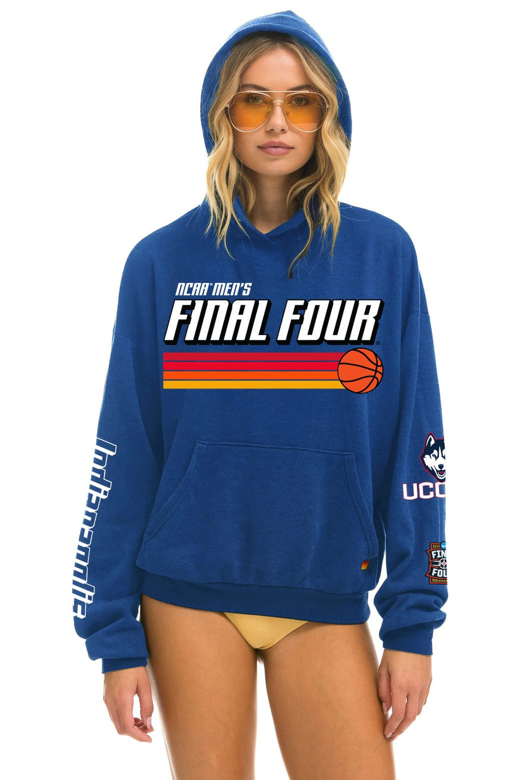 Retro UCONN HUSKIES FINAL FOUR 2026 PULLOVER HOODIE - MIDNIGHT