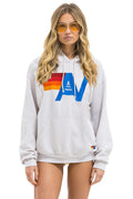 Retro LOGO PULLOVER RELAXED HOODIE - DOVE