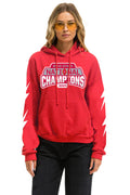 Retro OHIO STATE CFP CHAMPIONS 2025 RELAXED PULLOVER HOODIE - RED