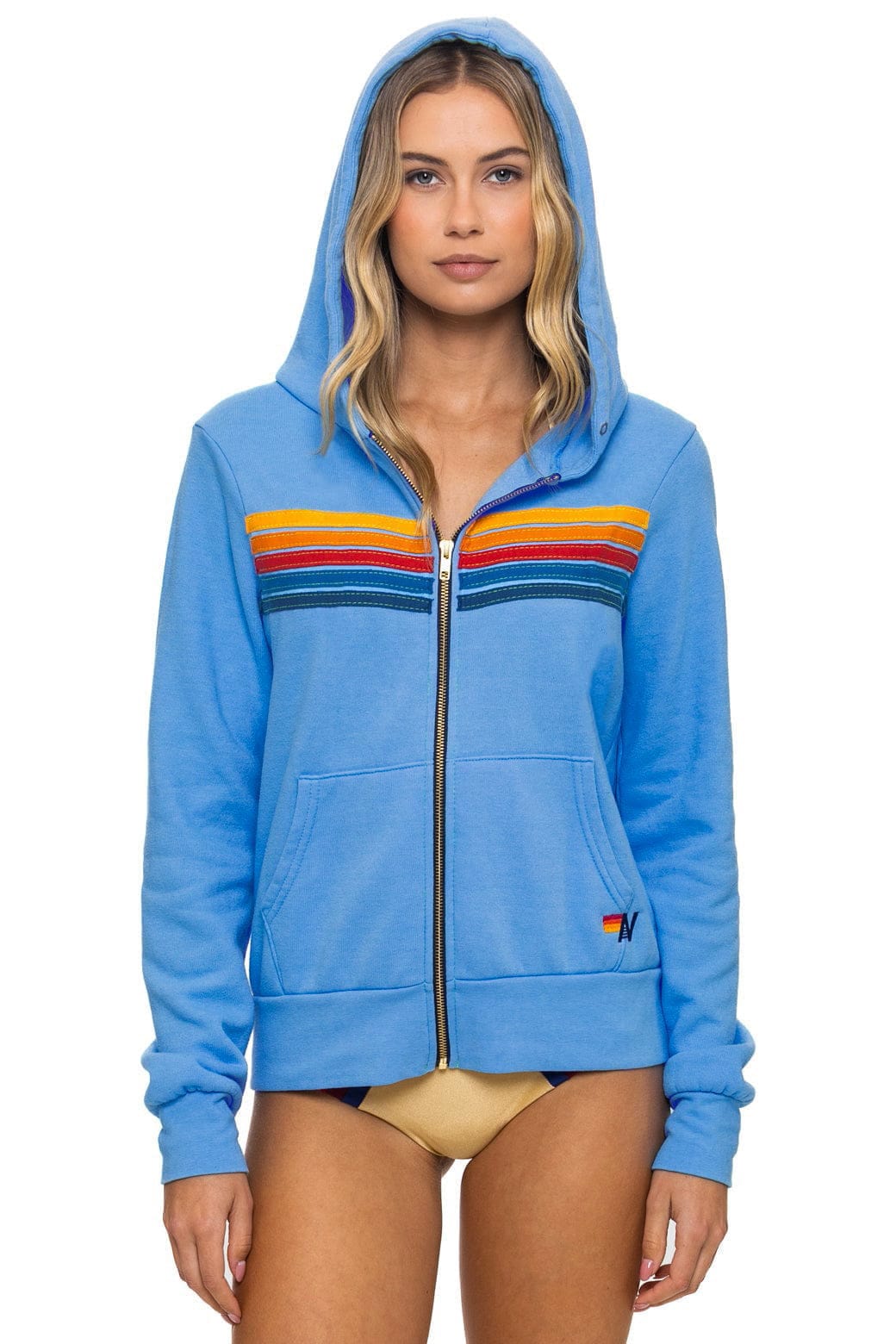 Retro 5 STRIPE HOODIE - RETRO OCEAN