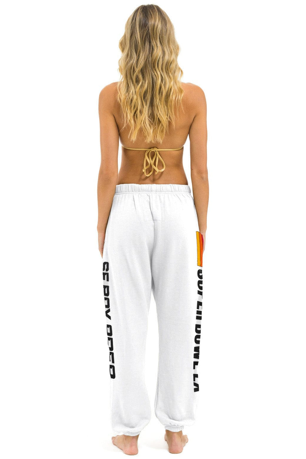 Retro SUPER BOWL 2026 UNISEX SWEATPANTS - WHITE