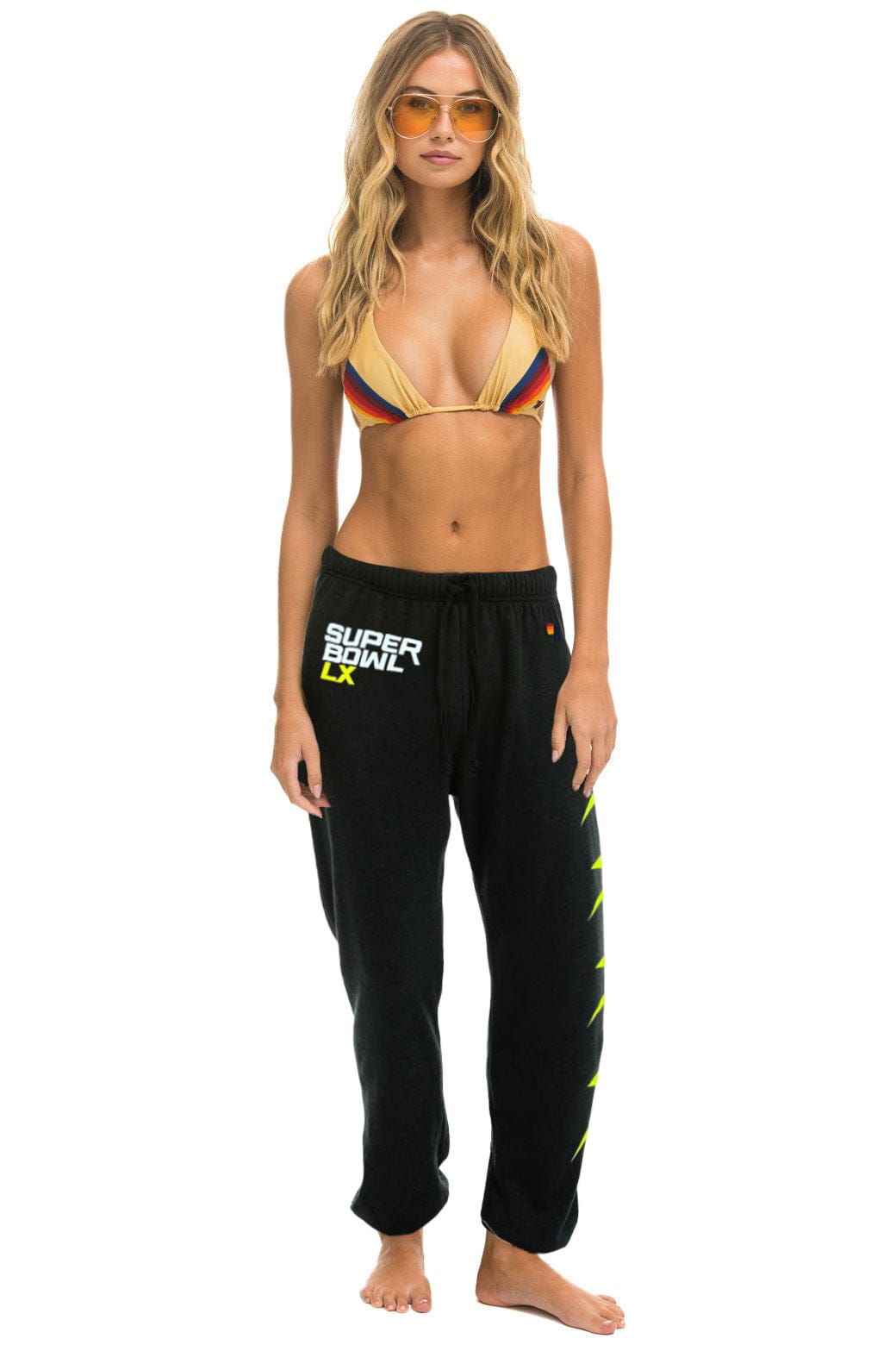 Retro SUPER BOWL 2026 BOLT UNISEX SWEATPANTS - CHARCOAL