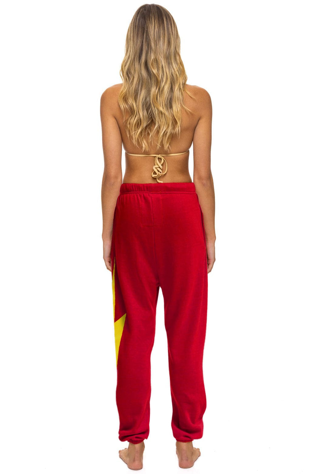 Retro UNIVERSITY OF SOUTHERN CALIFORNIA BOLT UNISEX POCKET SWEATPANTS - CARDINAL