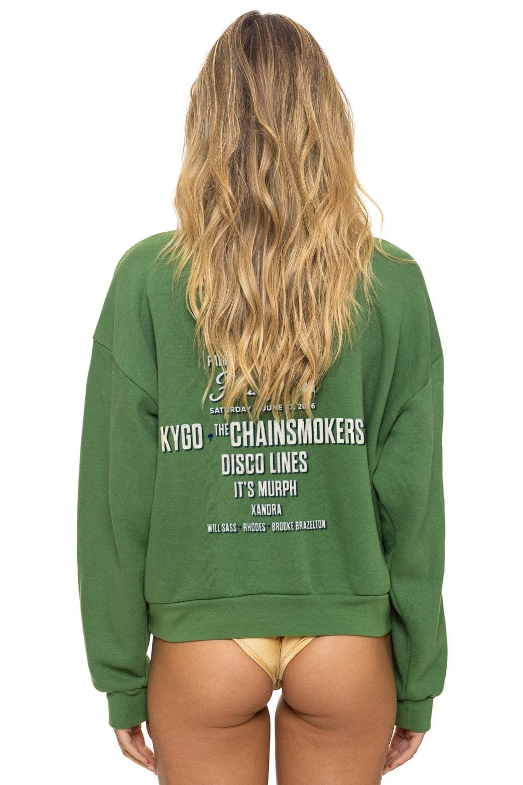 Retro PALM TREE FEST HAMPTONS 2026 CREW SWEATSHIRT RELAXED - PALM