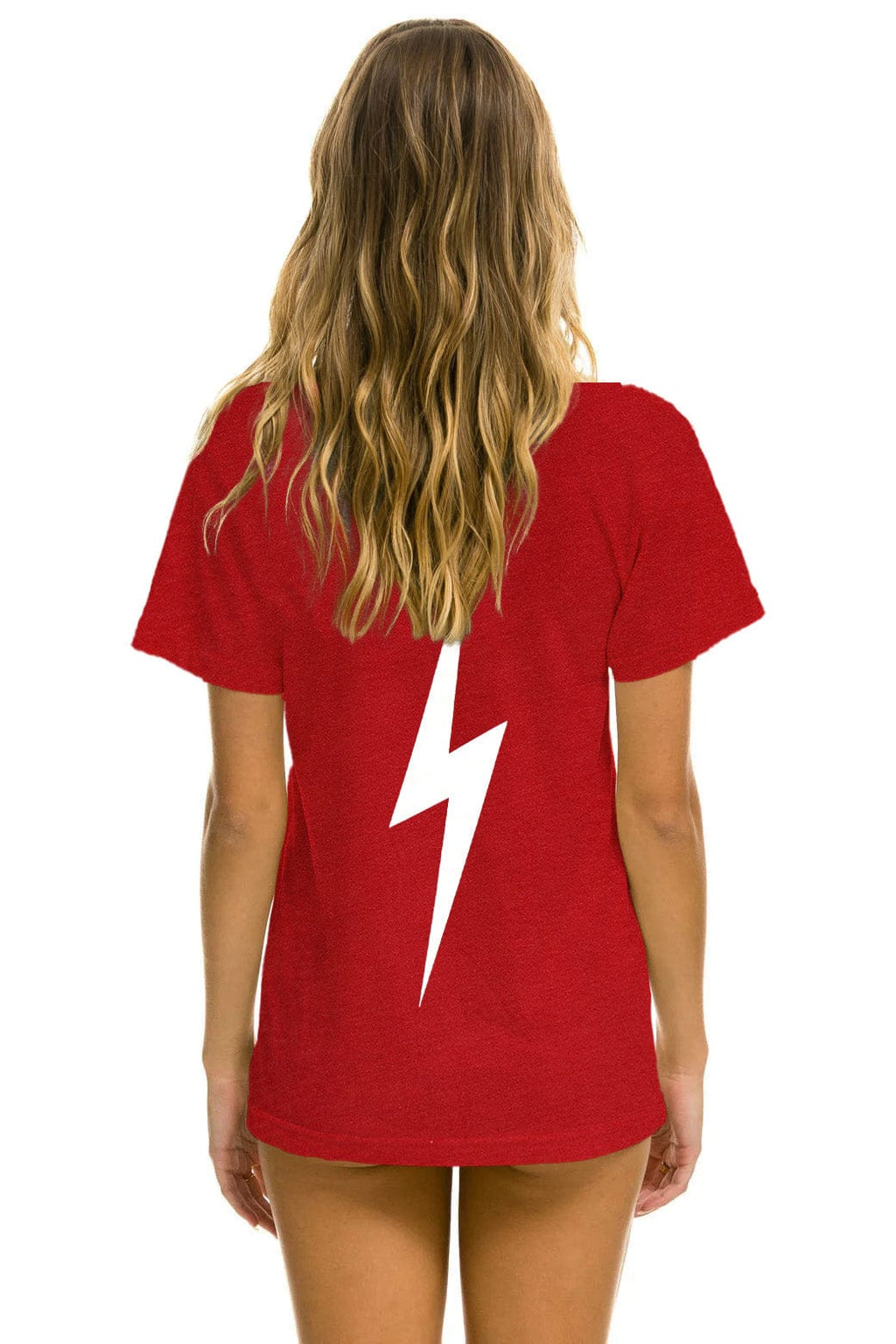 Retro UNIVERSITY OF ALABAMA BOLT CREW TEE SHIRT - CRIMSON