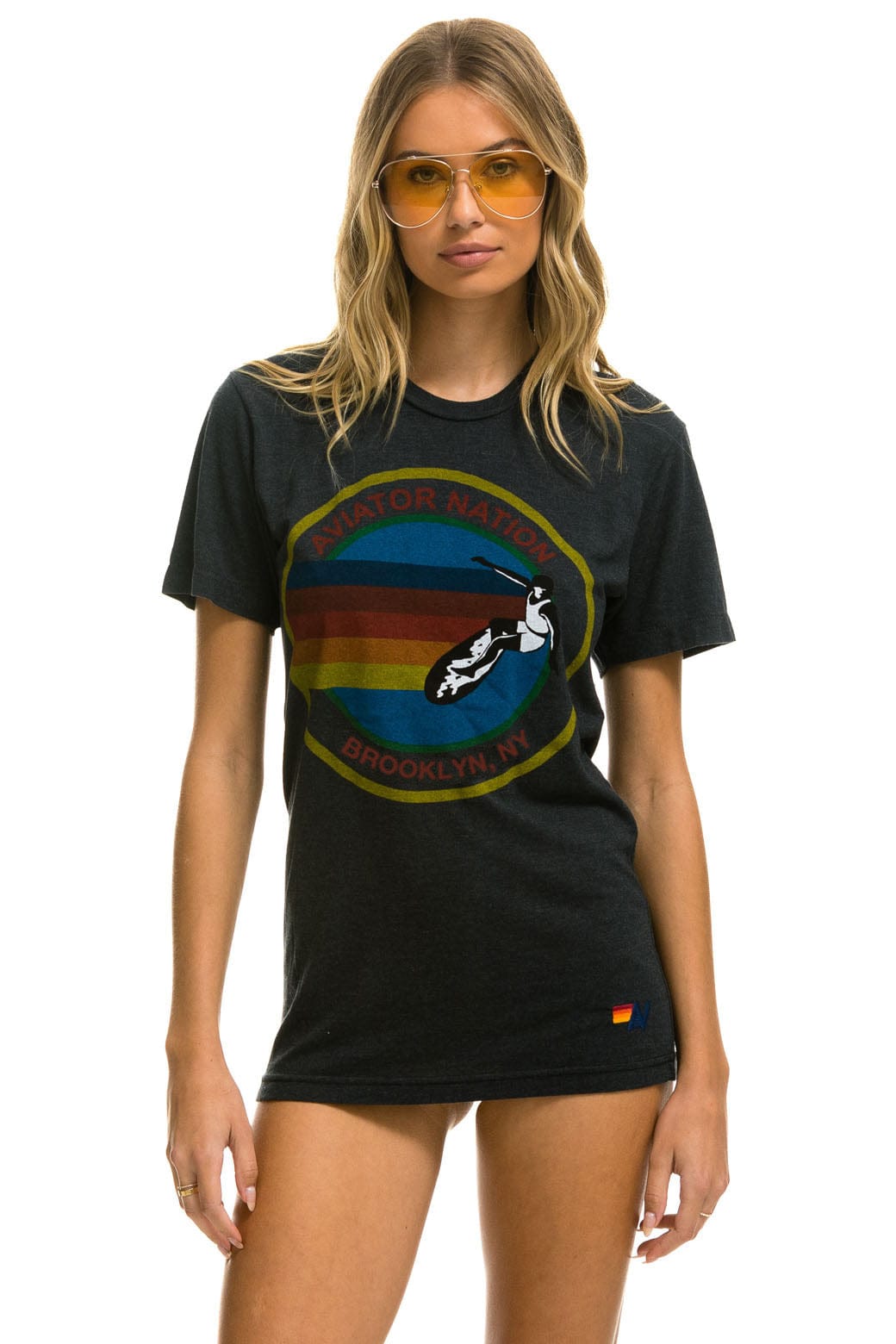 Retro SIGNATURE BROOKLYN TEE - CHARCOAL