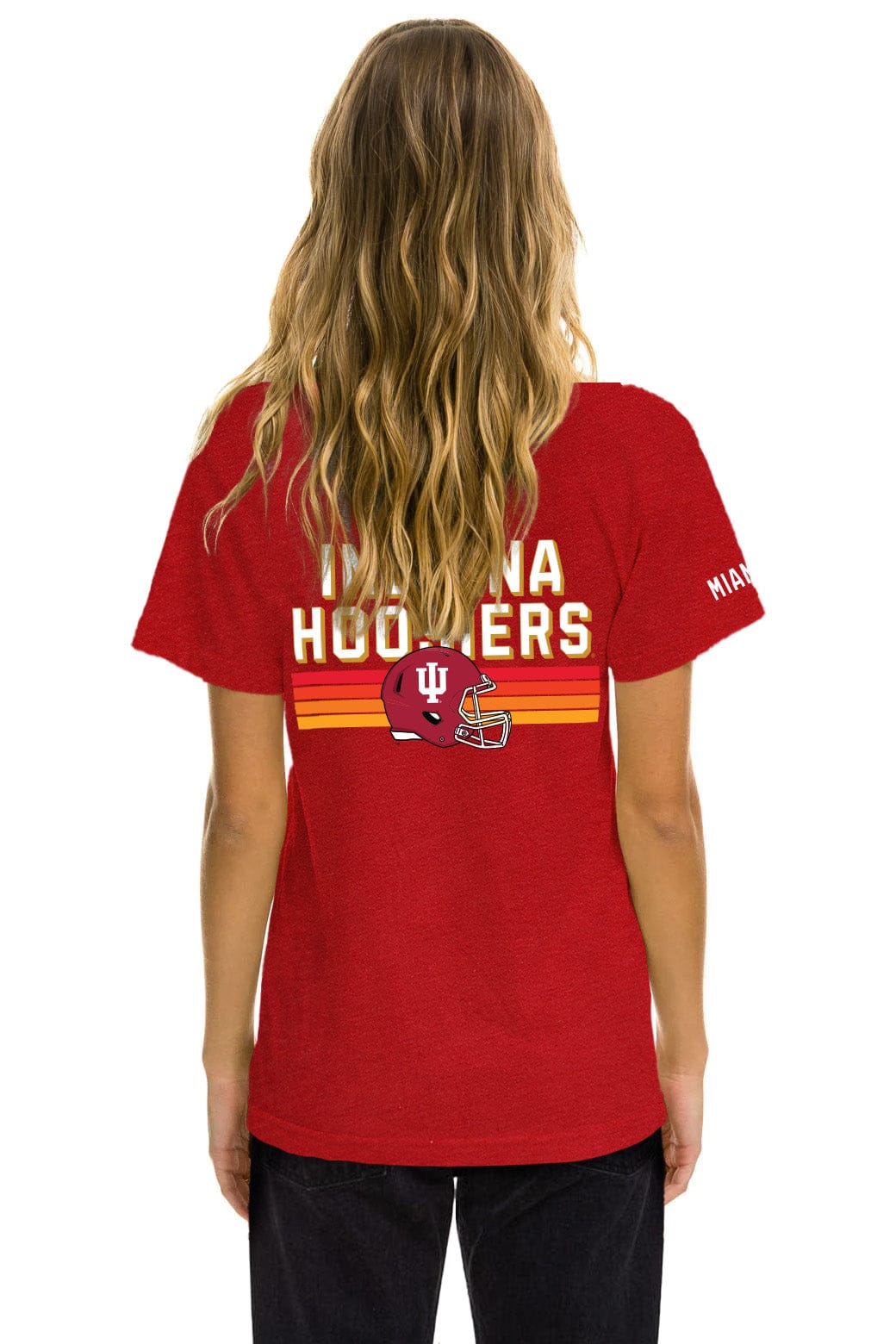 Retro INDIANA UNIVERSITY CFP 2026 CREW TEE SHIRT - CRIMSON