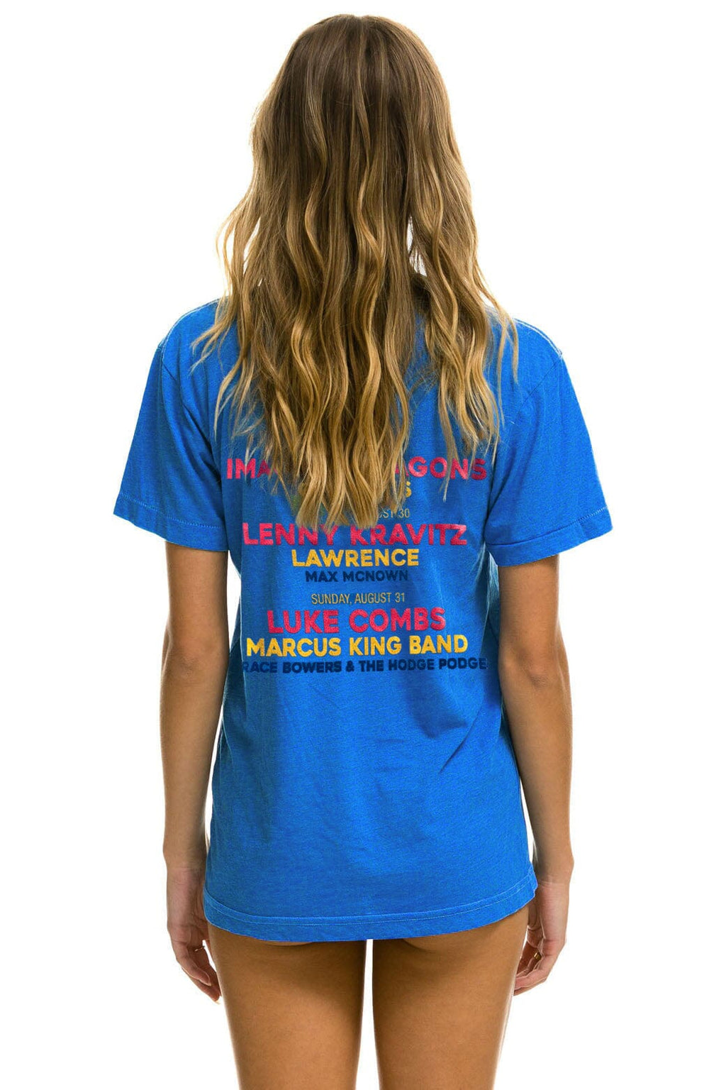Retro JAZZ ASPEN SNOWMASS 2025 CREW TEE SHIRT - ADVENTURE BLUE