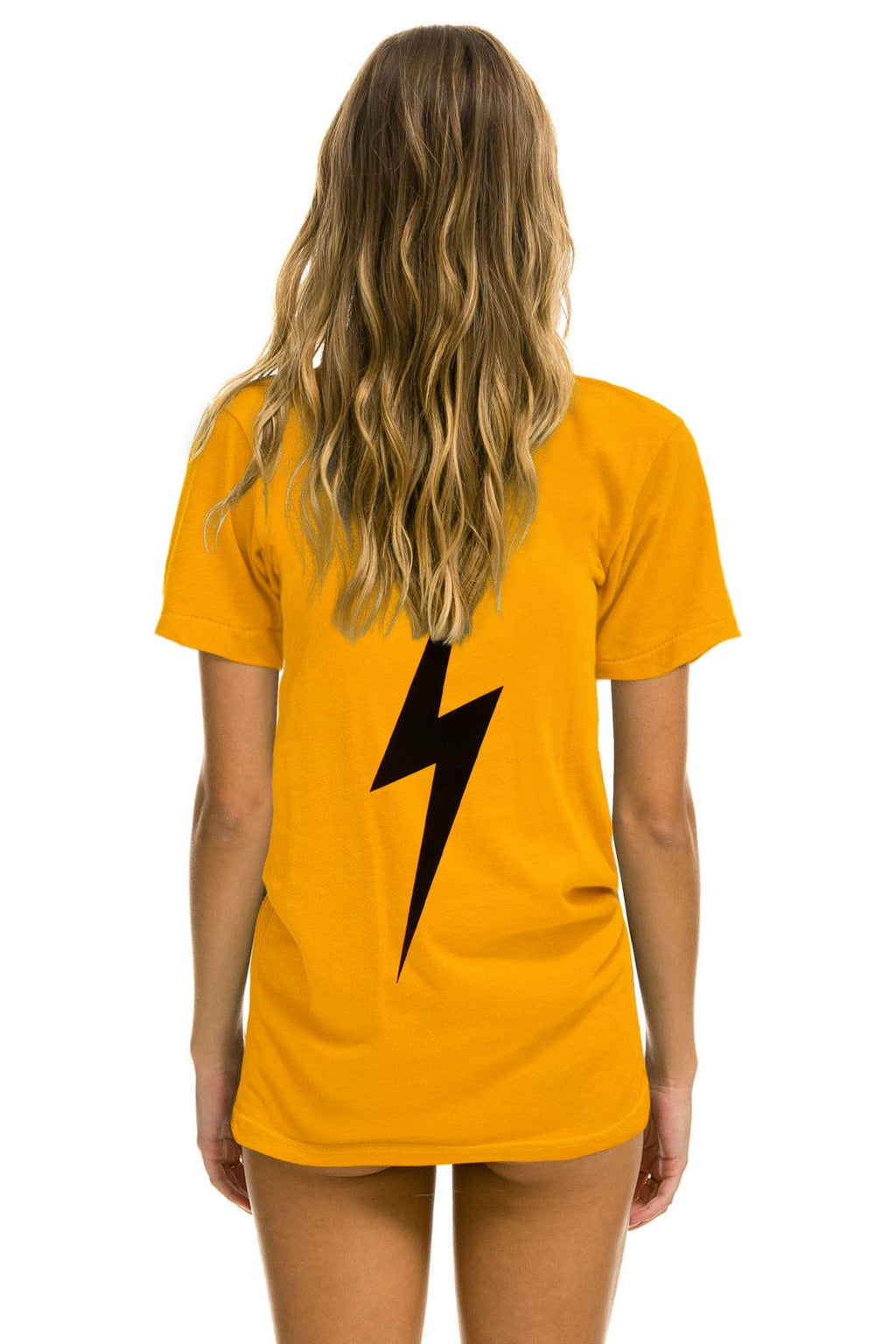 Retro LSU BOLT CREW TEE SHIRT - GOLD