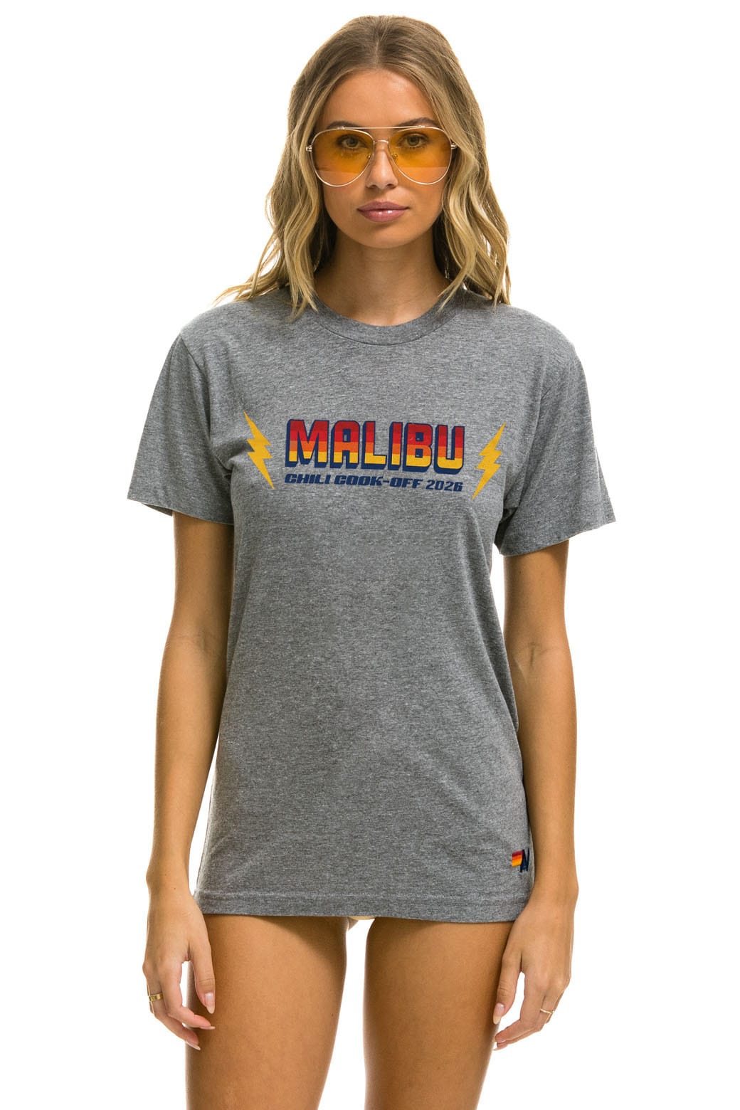 Retro MALIBU CHILI COOK-OFF 2026 CREW TEE - HEATHER