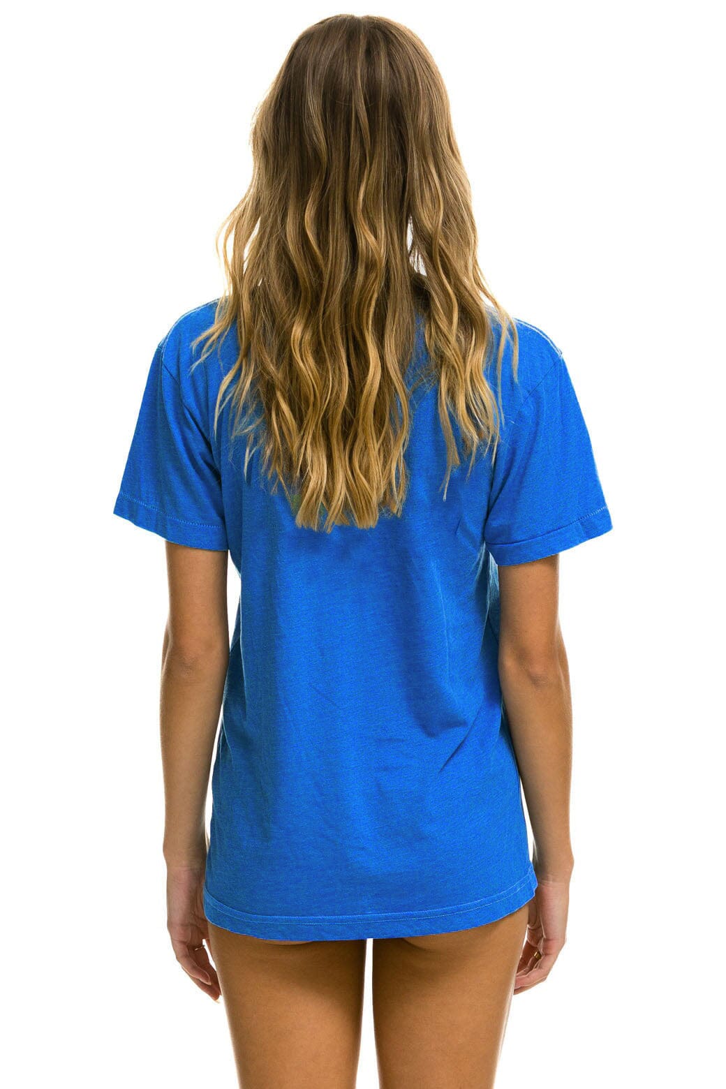 Retro PALM TREE FEST WEST PALM 2026 CREW TEE SHIRT - COBALT