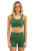 Retro WIDE RIB WOMENS SCOOP BACK SPORTS BRA - PALM