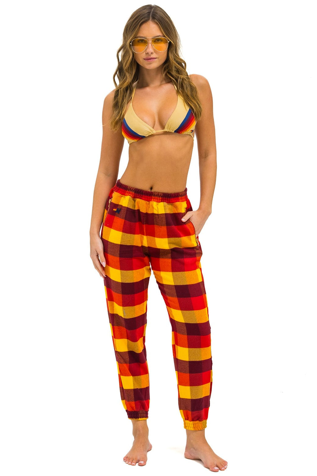 Retro PLAID LODGE PANT - SURFY PLAID