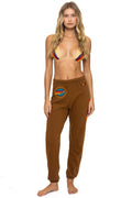 Retro AVIATOR NATION SWEATPANTS - CINNAMON
