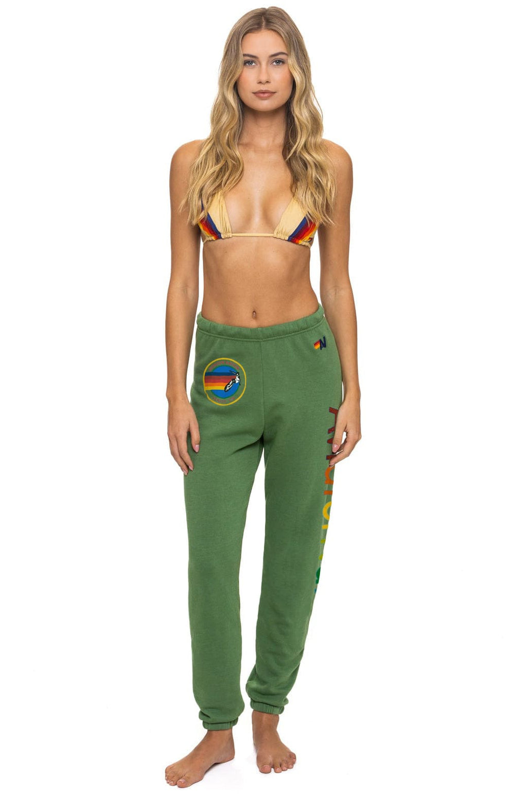 Retro AVIATOR NATION SWEATPANTS - PALM
