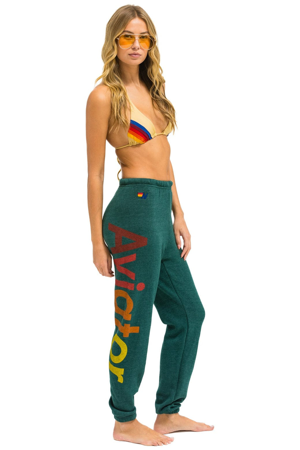 Retro AVIATOR NATION 2 SWEATPANTS - FOREST