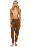 Retro ALL SEASONS CIRCLE CHEVRON SWEATPANTS - CINNAMON