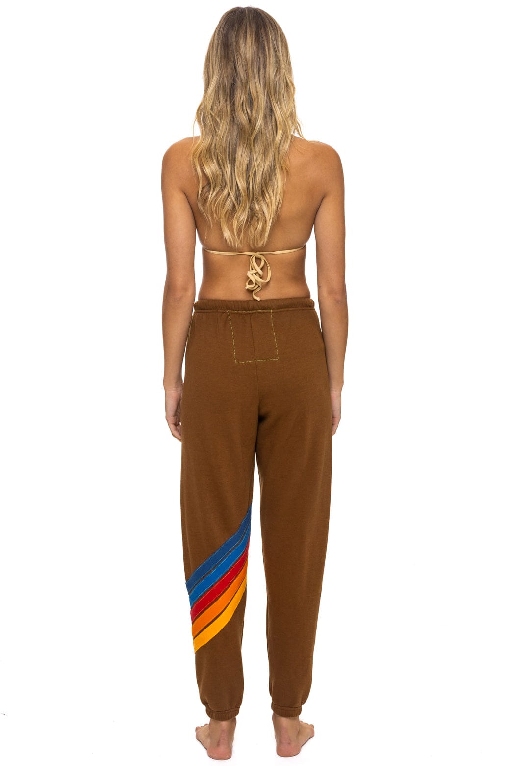 Retro ALL SEASONS CIRCLE CHEVRON SWEATPANTS - CINNAMON