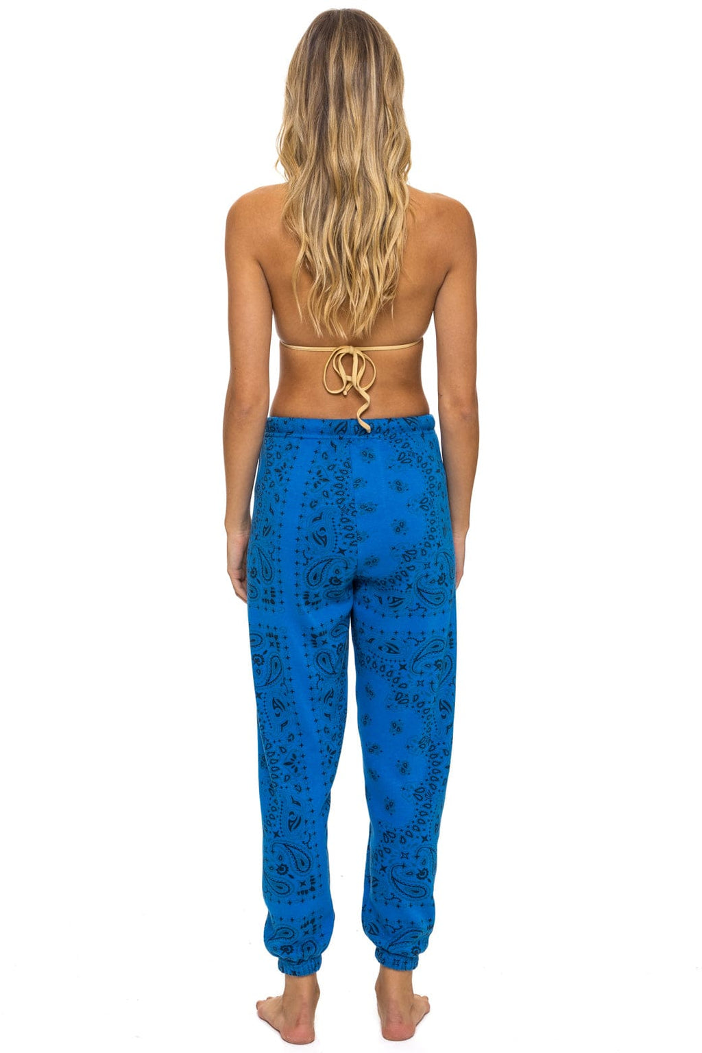 Retro BANDANA SWEATPANTS - ADVENTURE BLUE