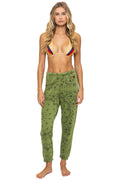 Retro BANDANA SWEATPANTS - JUNGLE GREEN