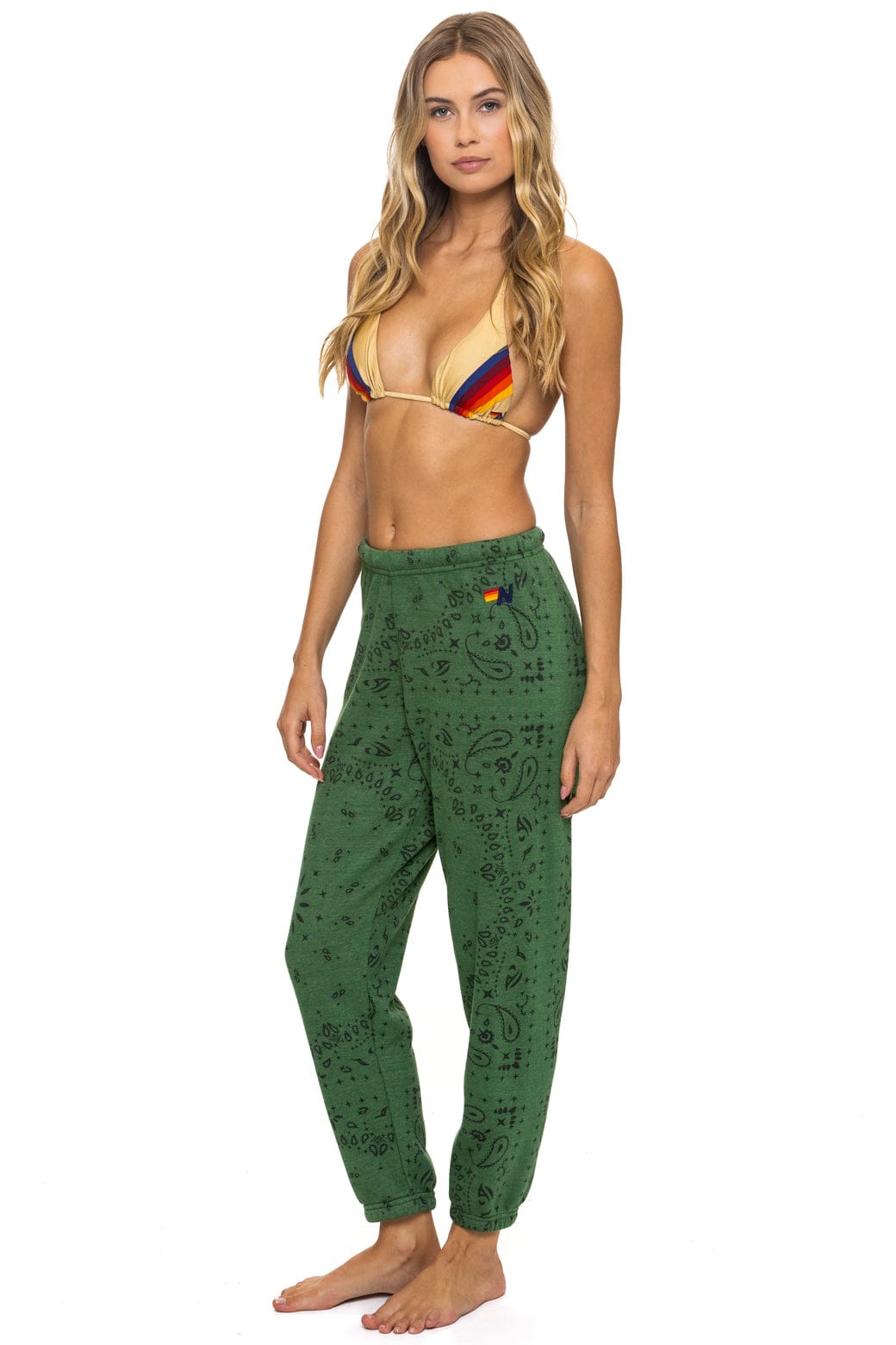 Retro BANDANA SWEATPANTS - PALM