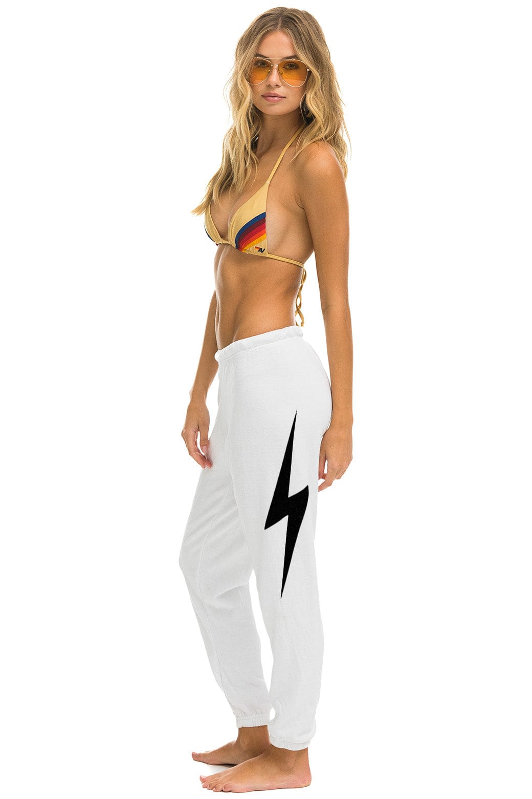 Retro BOLT SWEATPANTS - WHITE