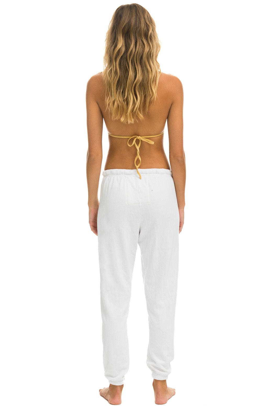 Retro BOLT HEART SWEATPANTS - WHITE