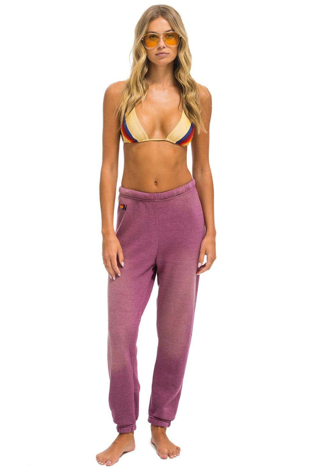 Retro ESSENTIAL SWEATPANTS - FADED BERRY