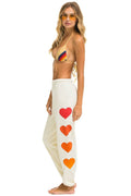 Retro HEART FADE 4 SWEATPANTS - VINTAGE WHITE