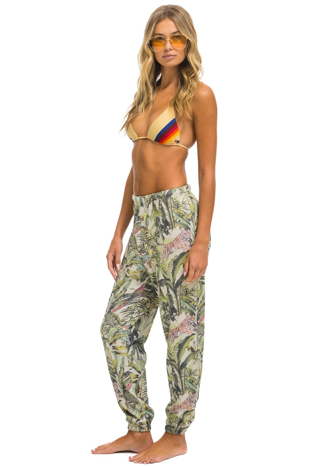 Retro JUNGLE SWEATPANTS - SAND