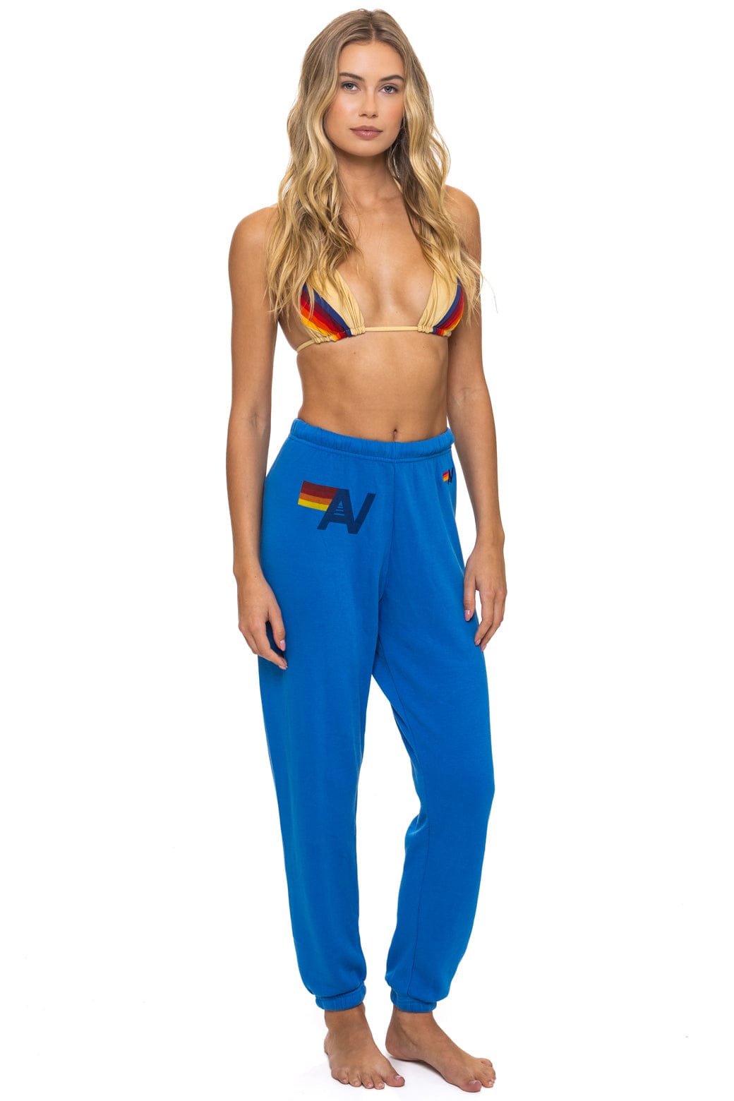 Retro LOGO SWEATPANTS - ADVENTURE BLUE