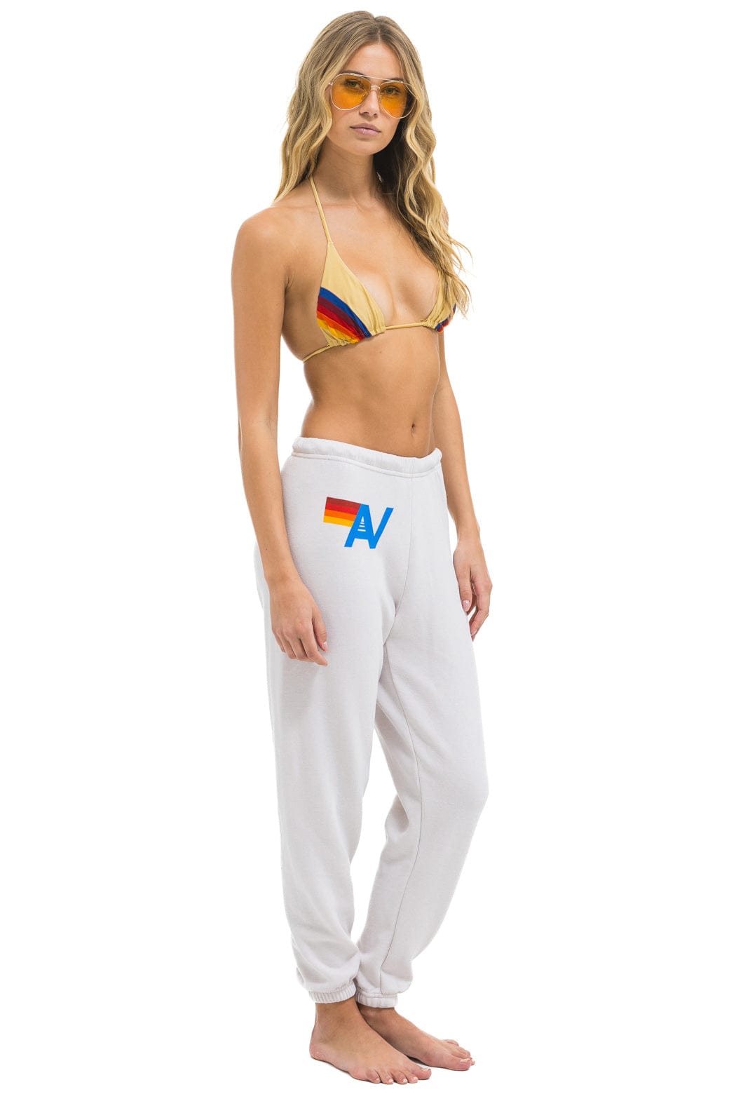 Retro LOGO SWEATPANTS - DOVE