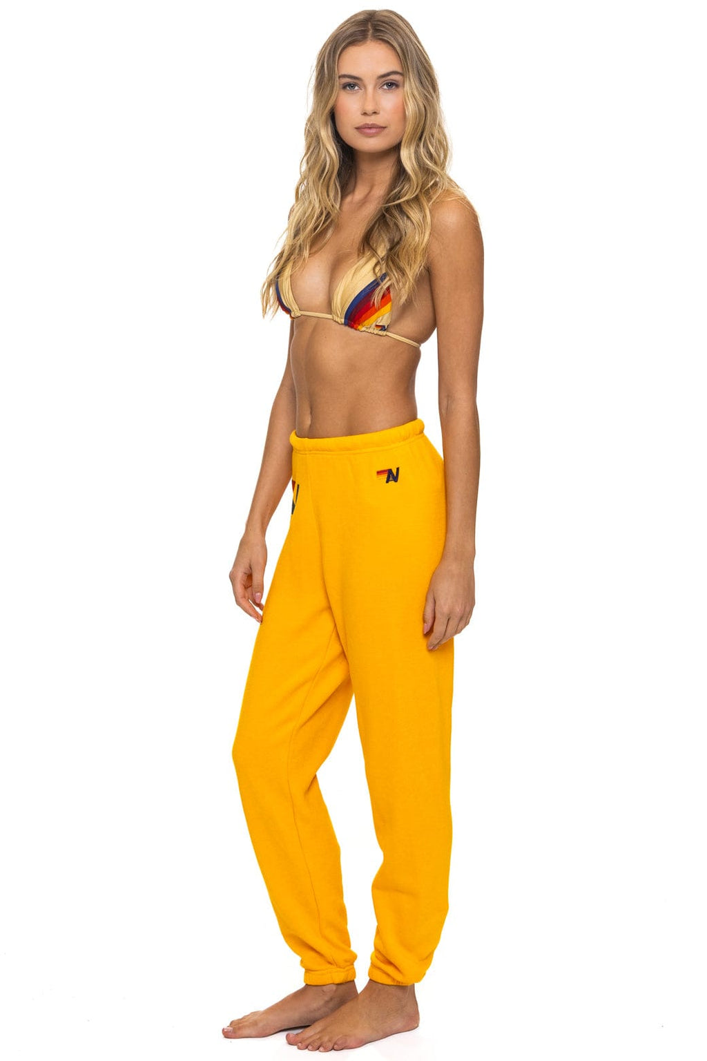 Retro LOGO SWEATPANTS - GOLD