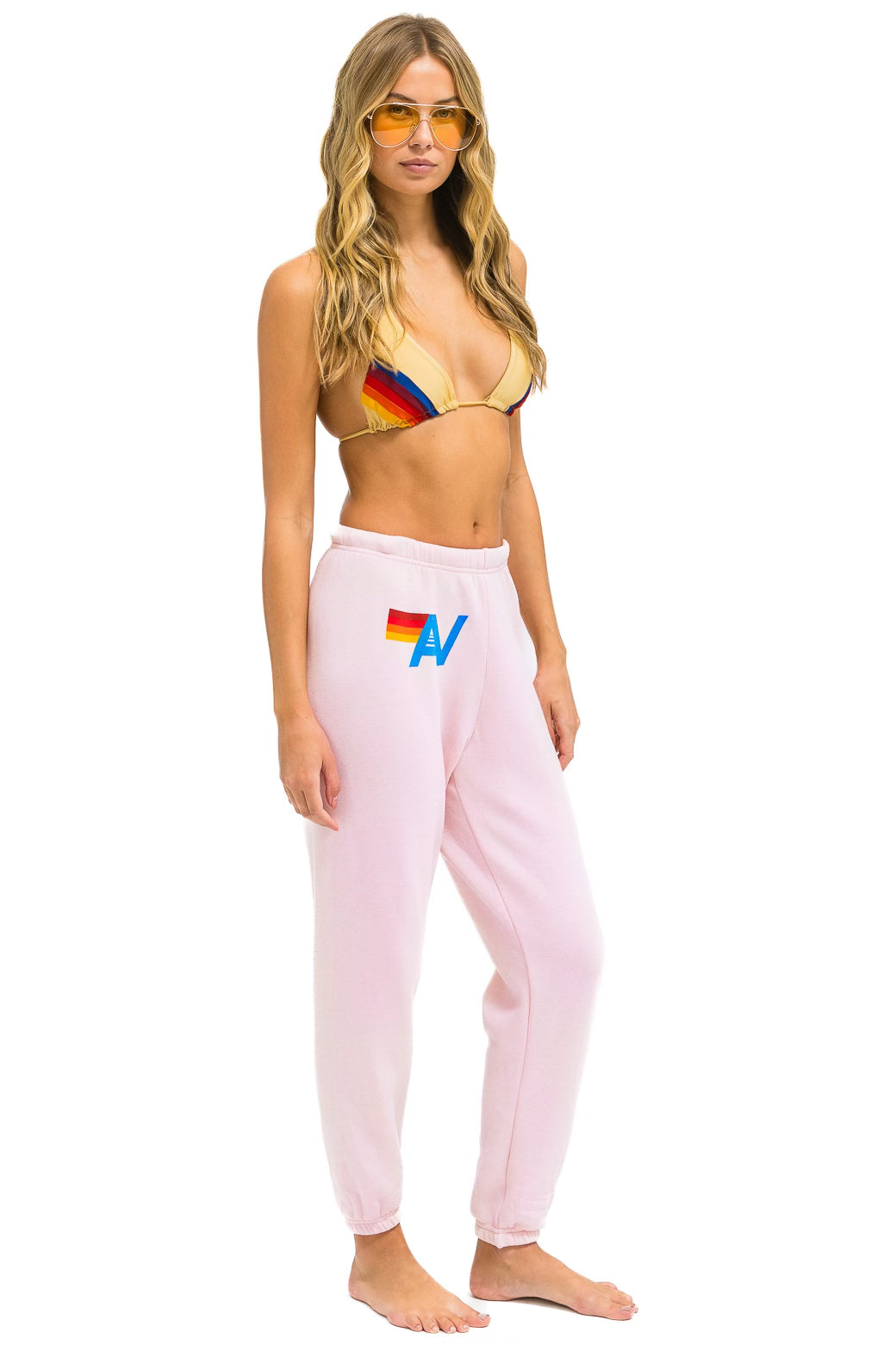 Retro LOGO SWEATPANTS - LIGHT PINK