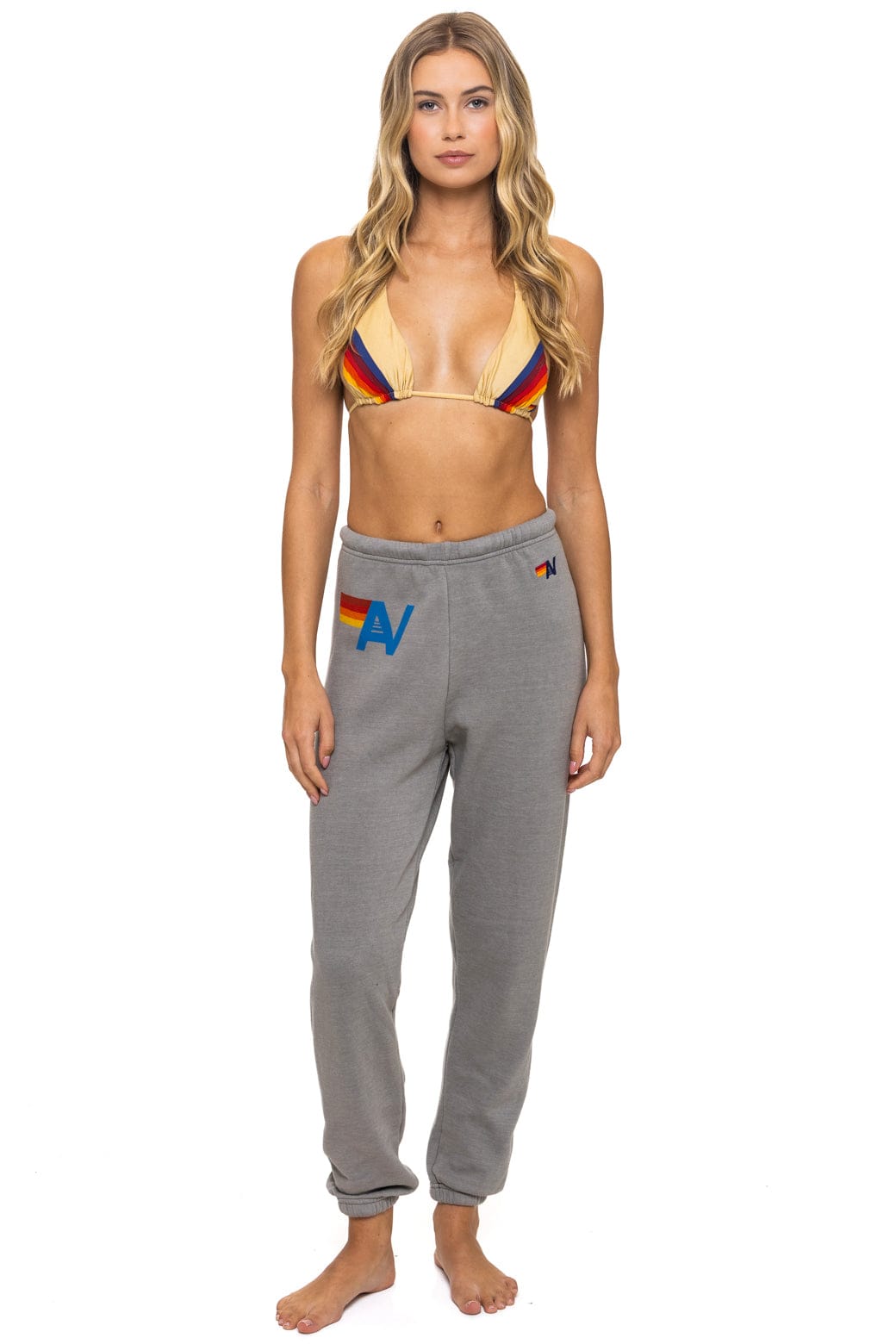Retro LOGO SWEATPANTS - SLATE
