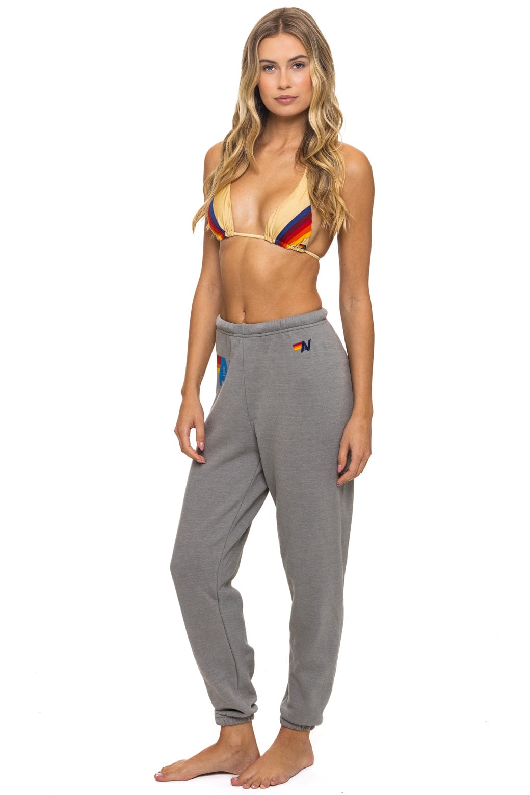 Retro LOGO SWEATPANTS - SLATE
