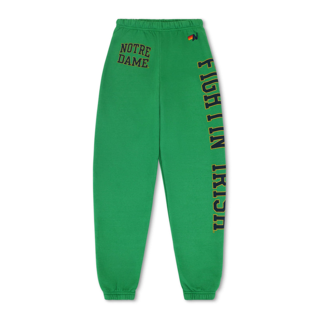 Retro NOTRE DAME 2026 UNISEX SWEATPANTS - KELLY GREEN