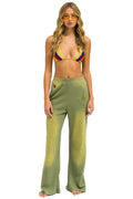 Retro BOLT STITCH WIDE LEG POCKET SWEATPANTS - FADED ARMY