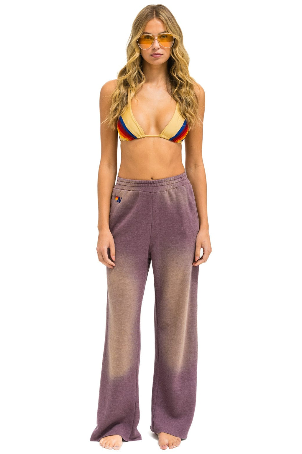 Retro ESSENTIAL WIDE LEG POCKET SWEATPANTS - FADED MOCHA
