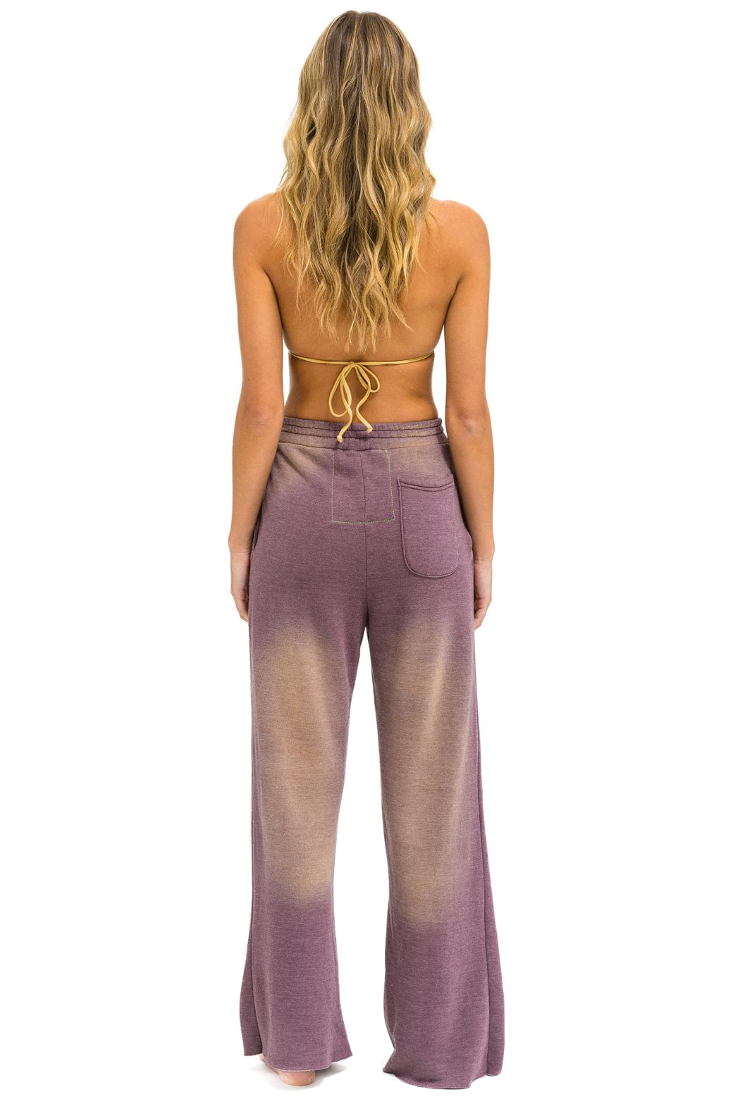 Retro ESSENTIAL WIDE LEG POCKET SWEATPANTS - FADED MOCHA
