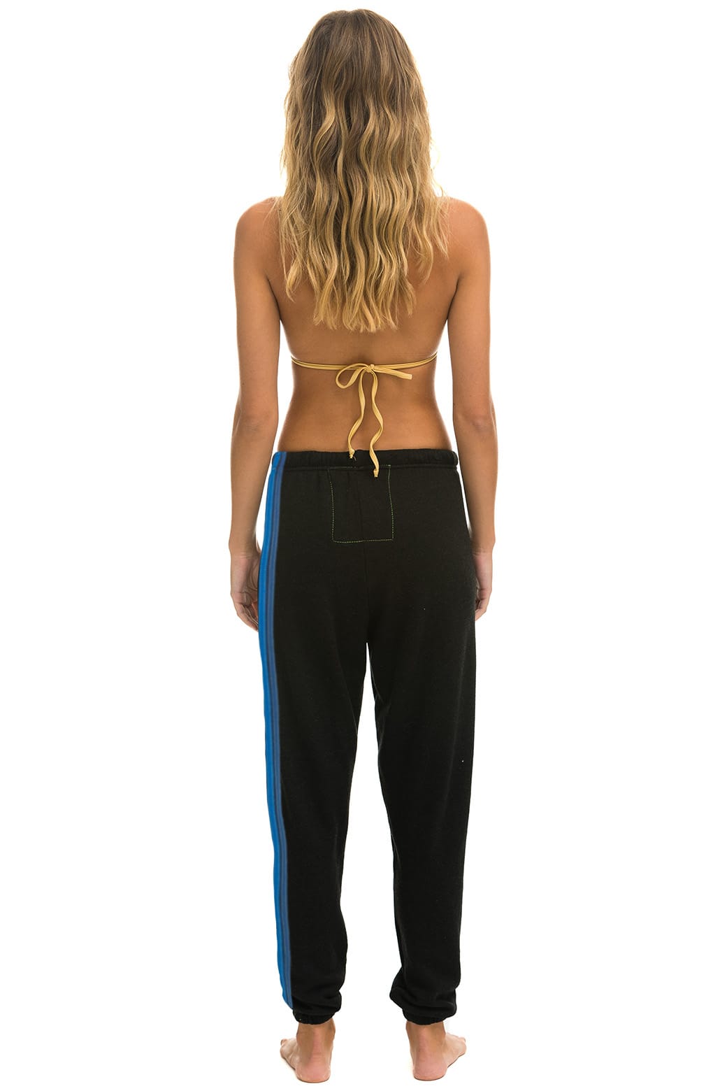 Retro 5 STRIPE SWEATPANTS - BLACK