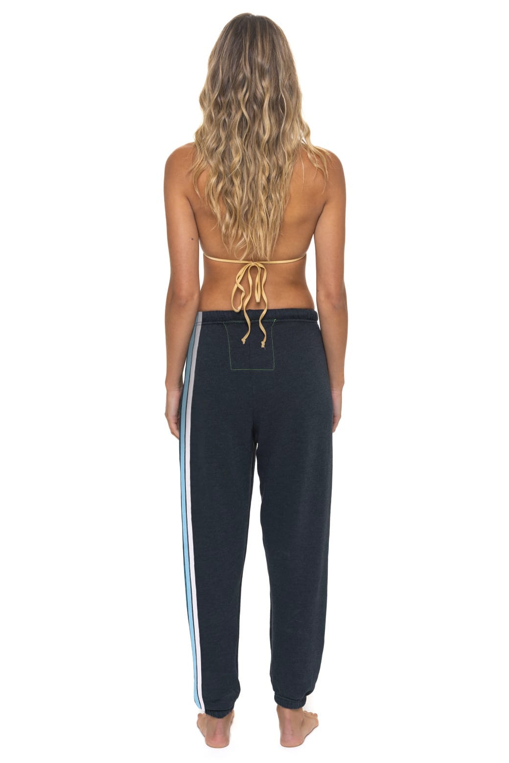 Retro WOMENS 5 STRIPE AMERICA SWEATPANT - CHARCOAL USA