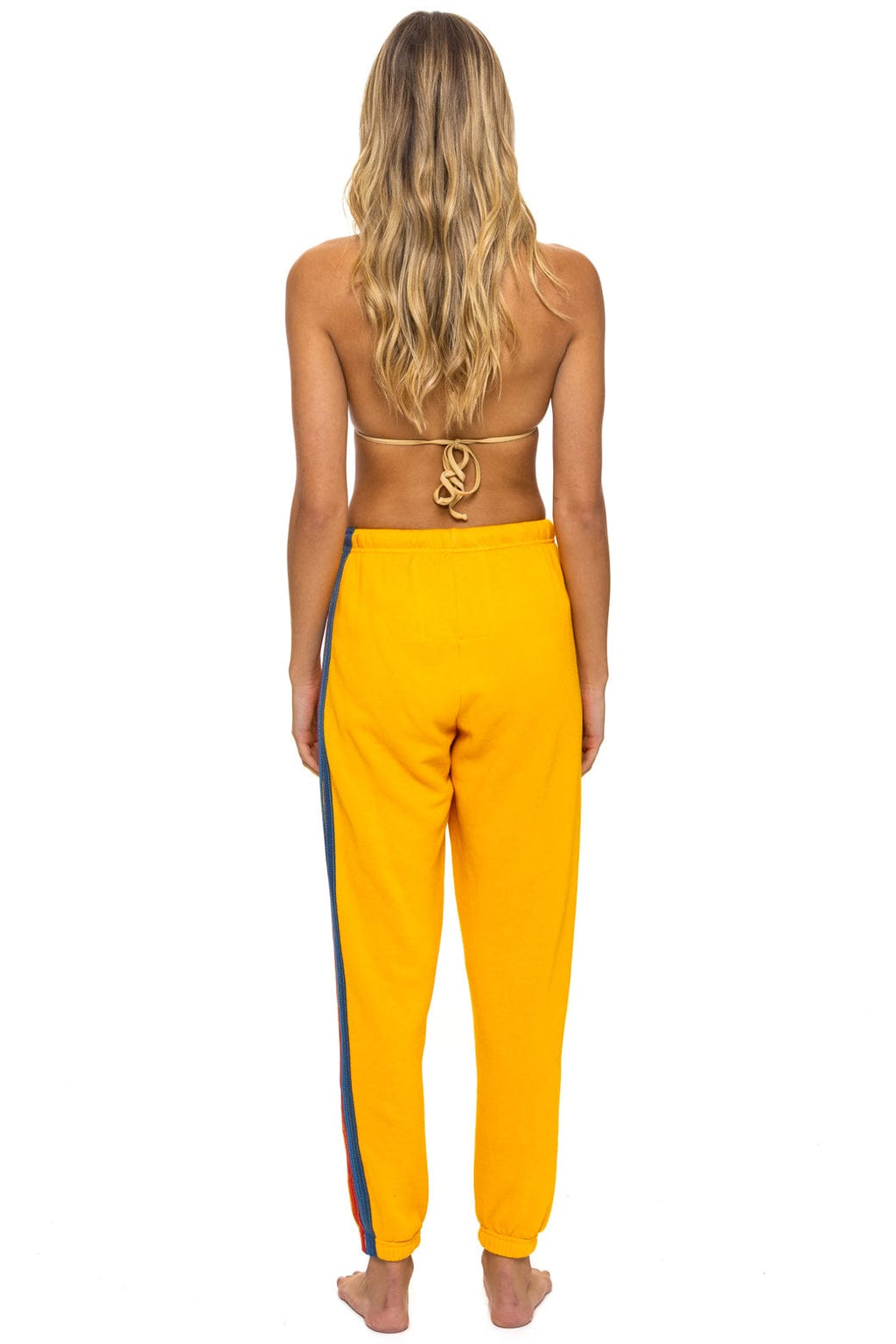 Retro 5 STRIPE SWEATPANTS - GOLD