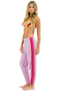 Retro 5 STRIPE SWEATPANTS - MAUVE PINK