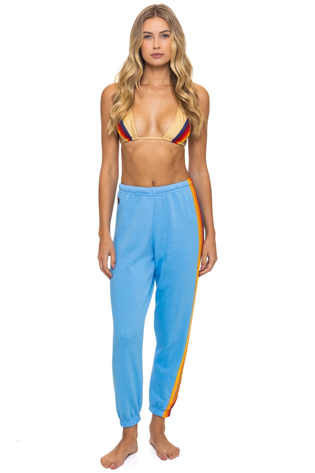 Retro 5 STRIPE SWEATPANTS - SKY
