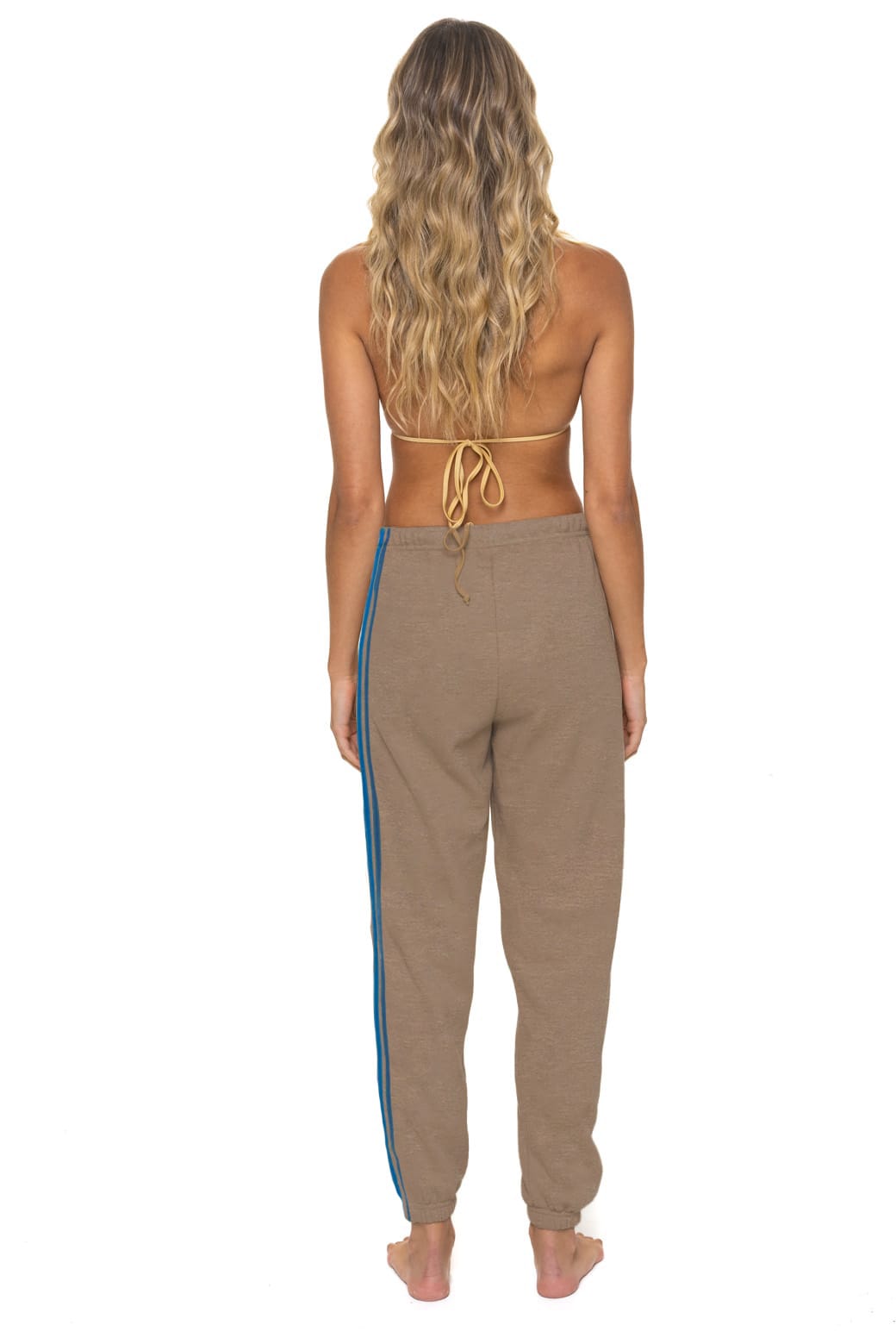 Retro 5 STRIPE SWEATPANTS - TAUPE