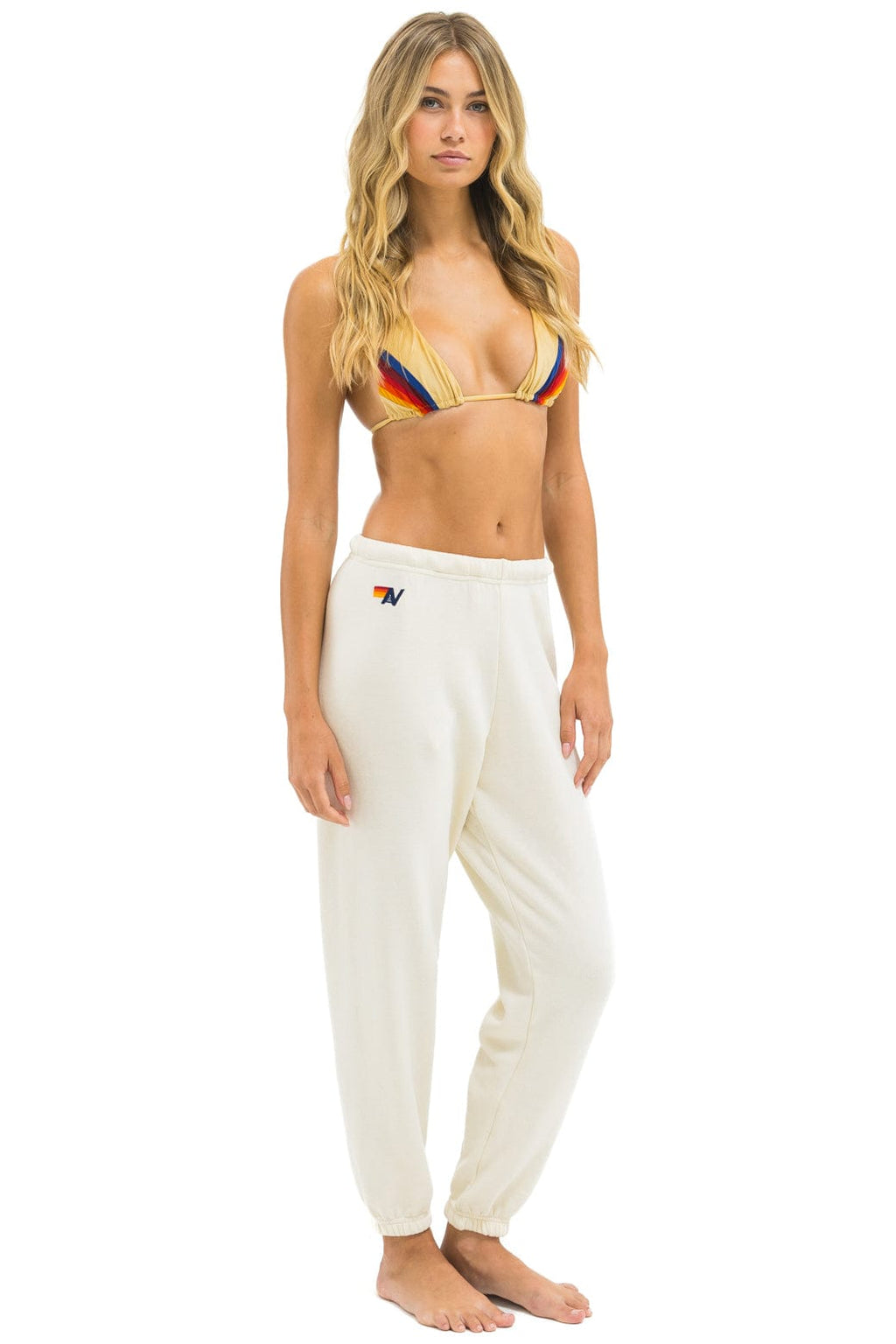 Retro 5 STRIPE SWEATPANTS - VINTAGE WHITE WHITE GREY