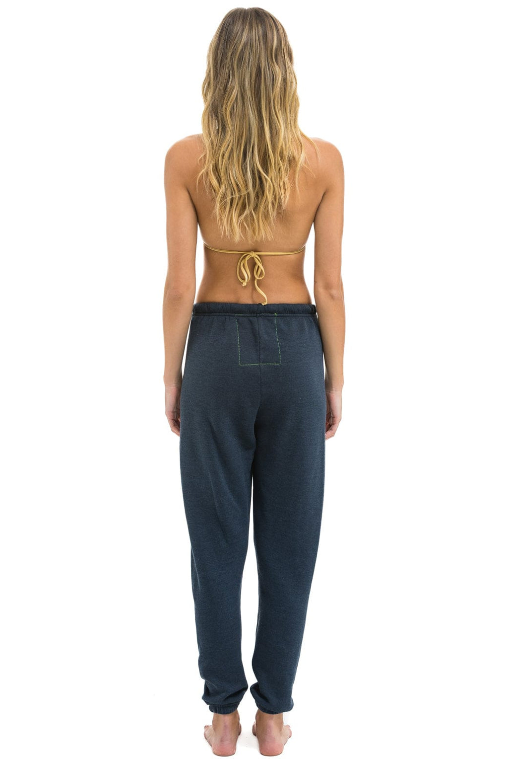 Retro SUNSET PATCH SWEATPANTS - CHARCOAL